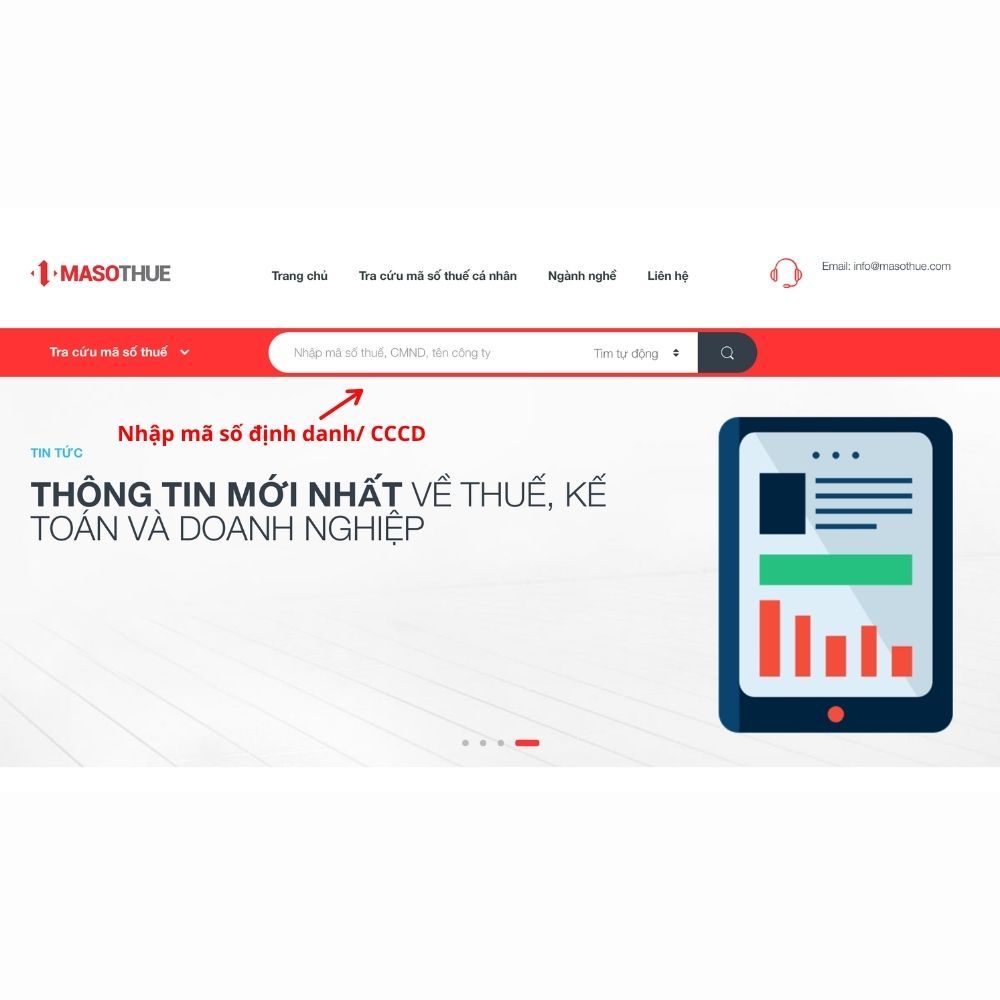 Tra cứu mã số thuế cá nhân trên website mã số thuế